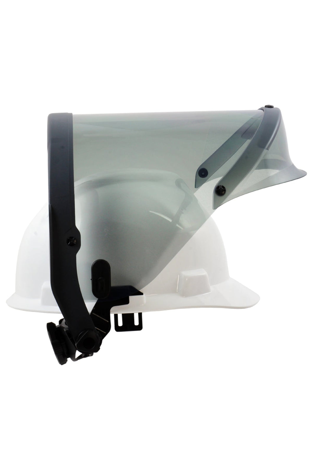 12 CAL Enespro Face Shield with Slotted Bracket and Hard Hat